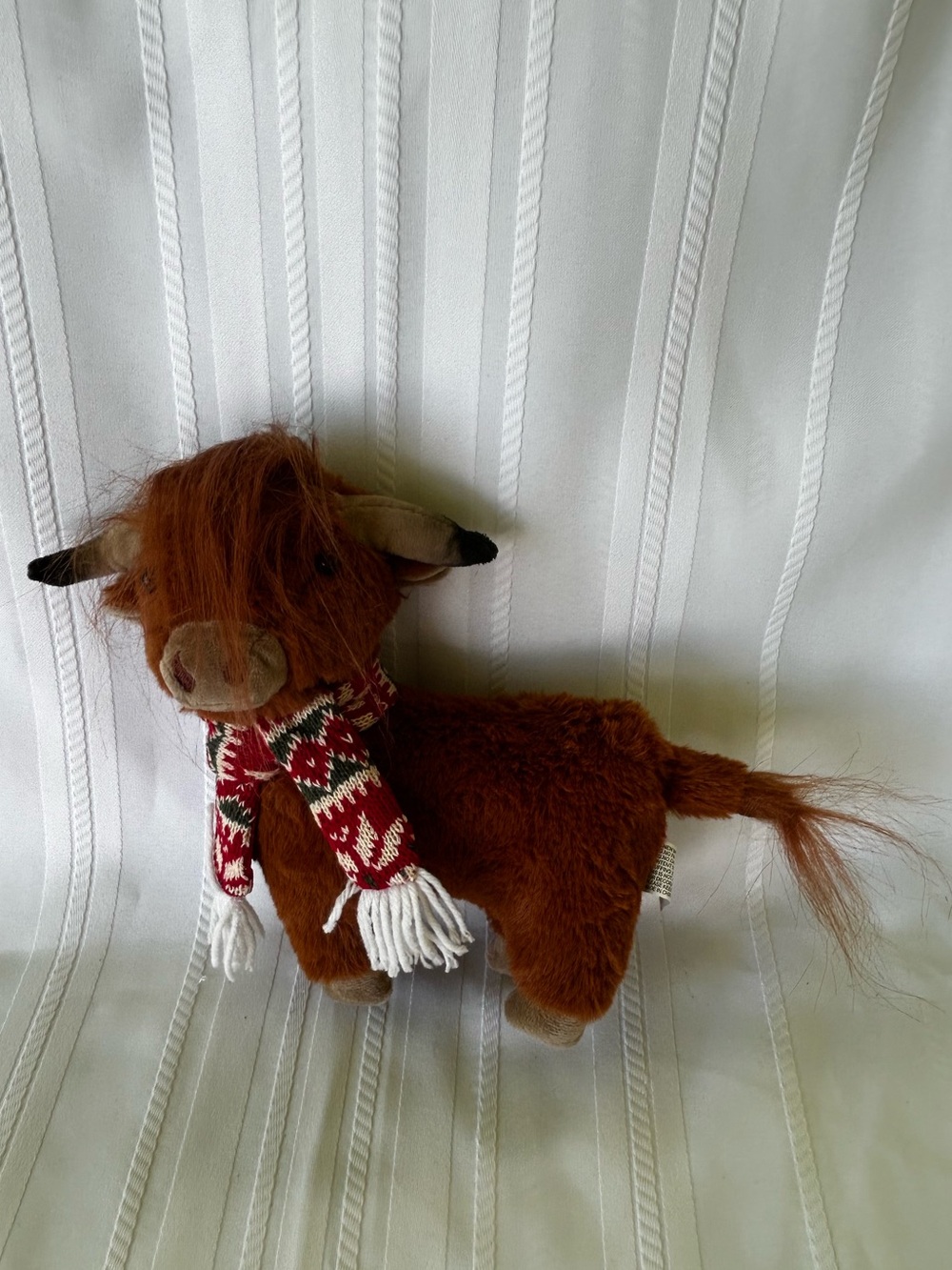 NWT Hanna’s Handiworks Brown Plush Highland Heffer Cow Christmas Stuffed Toy